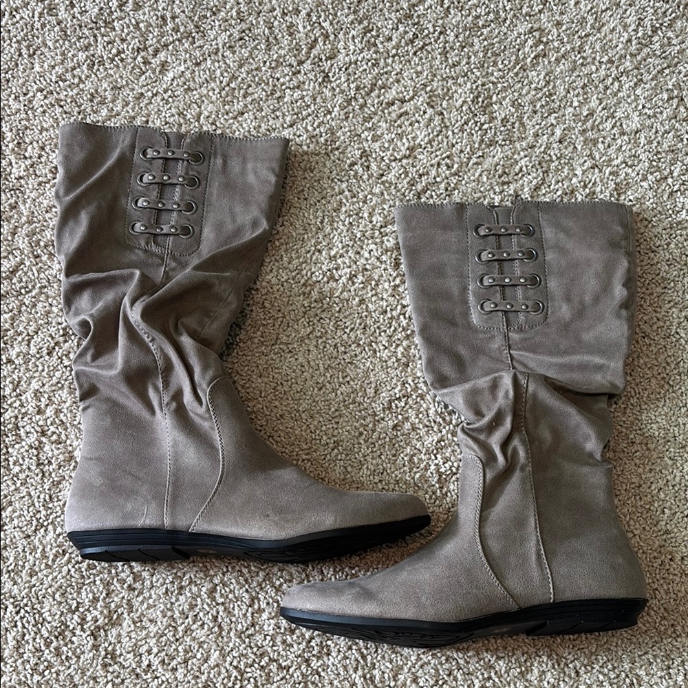 Cliffs White Mountain Taupe Slouchy Mid Calf Boots Women’s 9M